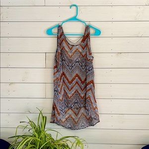Charming Charlie Sheer blousy Tank Top